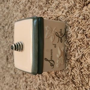 Russ Season of Light/Season of Joy Ceramic box with lid